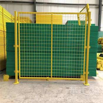 倉庫車間隔離網 可移動帶門金屬絲網的安全防護圍欄解決方案